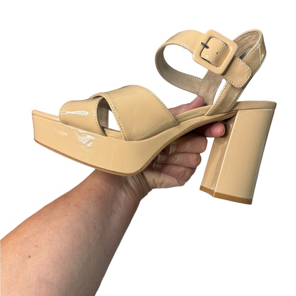 Jeffrey Campbell Amma Platform Slingback Sandal, size 9.5, NWOB, NUDE - Picture 13 of 15